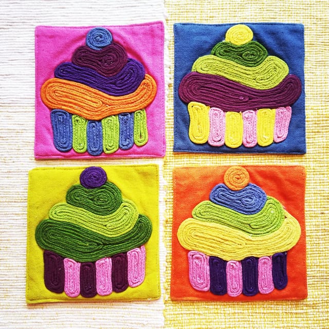 Juhi Malhotra-Cupcake Coaster Set