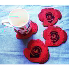 Juhi Malhotra-Rose Coaster Set