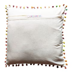 Juhi Malhotra-Denim Flower Cushion Cover