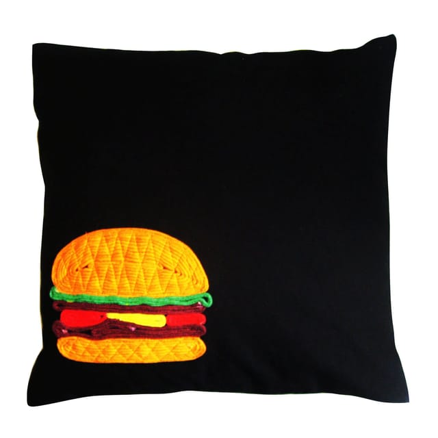 Juhi Malhotra-Hamburger Cushion Cover