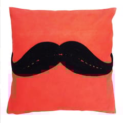 Juhi Malhotra-Red Moustache Cushion Cover