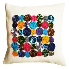 Juhi Malhotra-Ikat Flower Cushion Cover