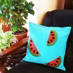 Juhi Malhotra-Blue Watermelon Cushion Cover