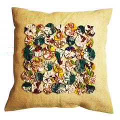 Juhi Malhotra-Kalamkari Flower Cushion Cover