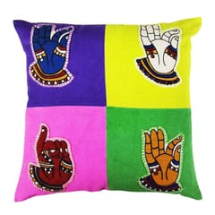 Juhi Malhotra-Mudra Patchwork Cushion Cover