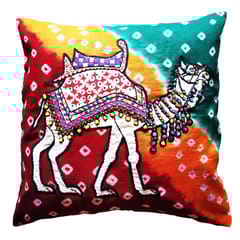 Juhi Malhotra-Bandhej Camel Cushion Cover