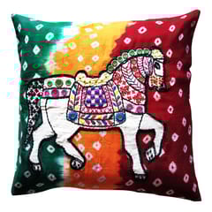 Juhi Malhotra-Bandhej Horse Cushion Cover