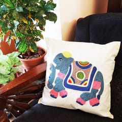 Juhi Malhotra-Rajasthani Elephant Cushion Cover
