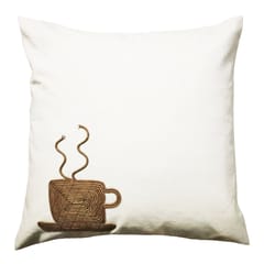 Juhi Malhotra-Monotone Coffee Cushion Cover