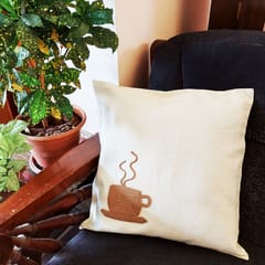 Juhi Malhotra-Monotone Coffee Cushion Cover