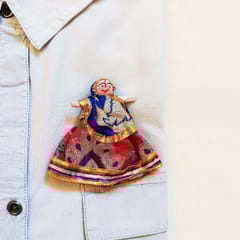 Juhi Malhotra-Quirky Female Kathputli Brooch