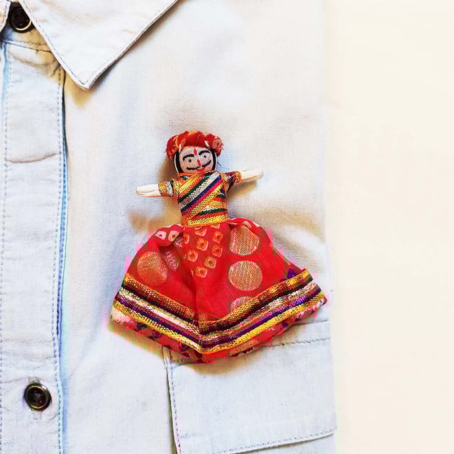 Juhi Malhotra-Quirky Male Kathputli Brooch
