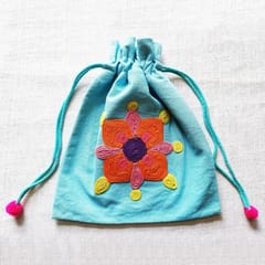 Juhi Malhotra-Blue Rangoli Potli