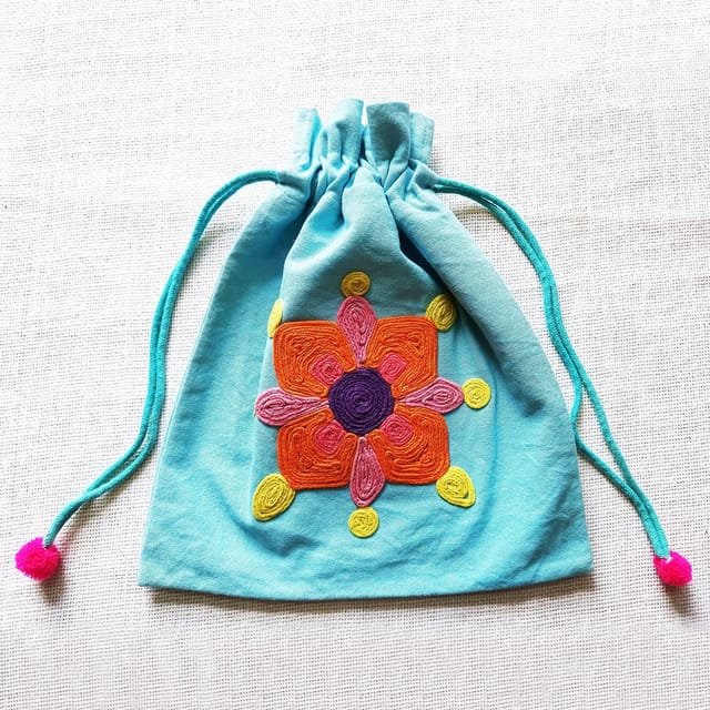 Juhi Malhotra-Blue Rangoli Potli