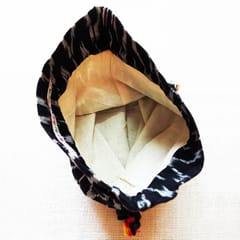 Juhi Malhotra-Black Ikat Puppet Potli