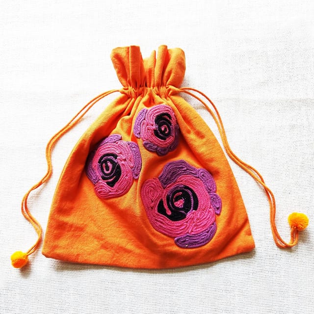 Juhi Malhotra-Pink Roses Potli
