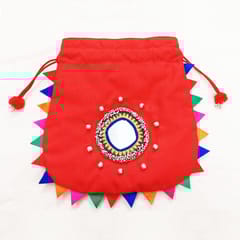 Juhi Malhotra-Red Mirror Potli
