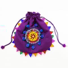 Juhi Malhotra-Lavender Mirror Potli