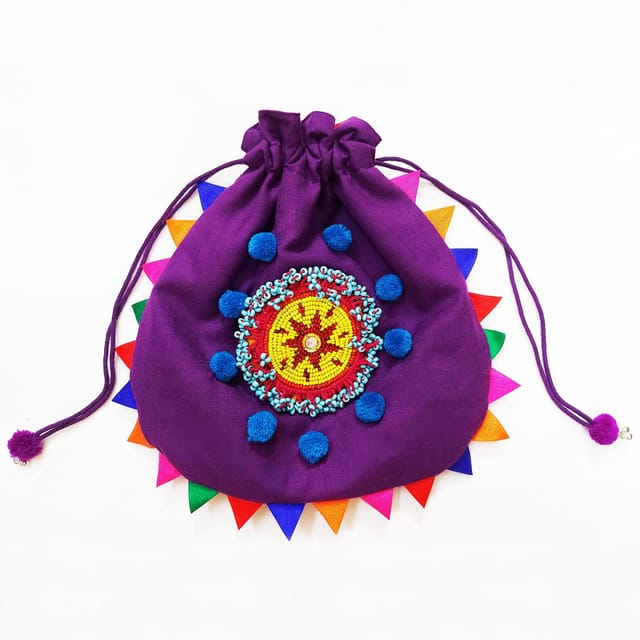 Juhi Malhotra-Lavender Mirror Potli