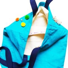 Juhi Malhotra-Nakhrewali On Turquoise Tote Bag