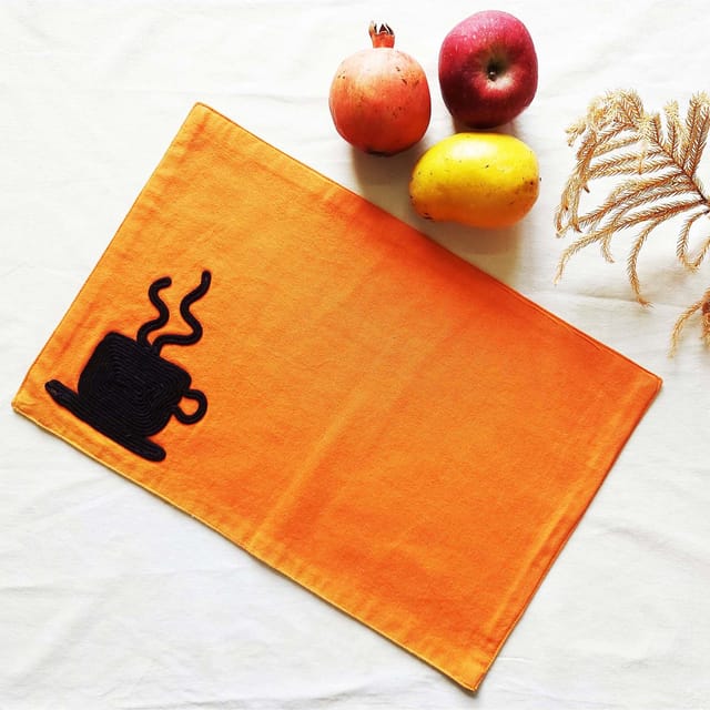 Juhi Malhotra-Orange Coffee Placemat