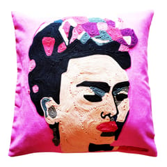 Juhi Malhotra-Pink Frida Cushion Cover