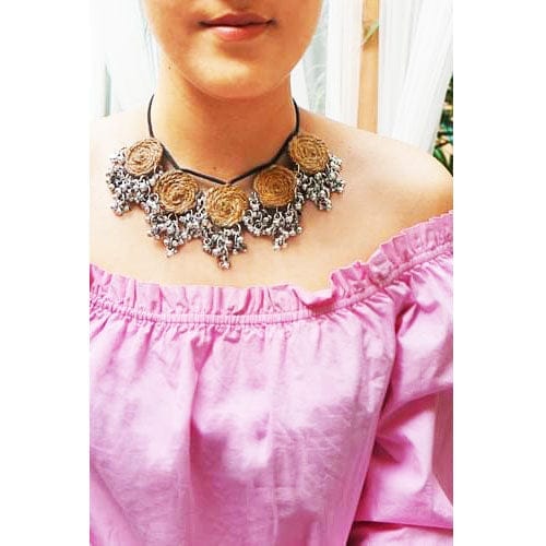 Juhi Malhotra-Jute Ghungroo Necklace