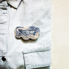 Juhi Malhotra-Tie And Dye Cloud Brooch