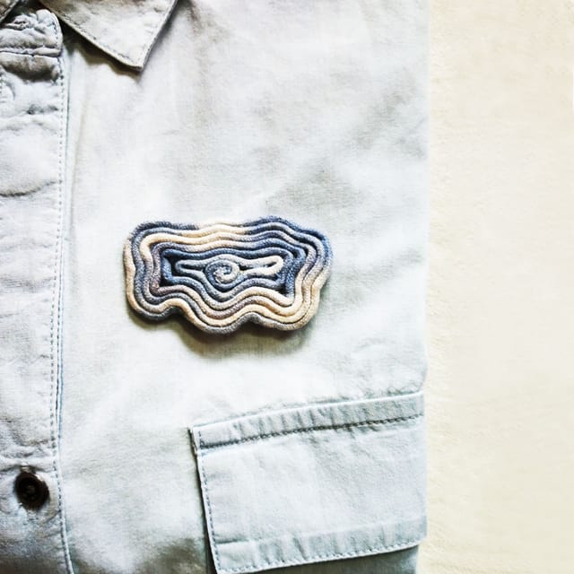 Juhi Malhotra-Tie And Dye Cloud Brooch