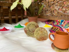 Project Virasat - Gaurahari Stone Carved Coaster Set