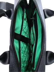 Jaggery Bags-Heryana Pilot's Everyday Bag in Green Ex-Cargo Belts & Rescued Car Seat Belts [13" Laptop Bag]