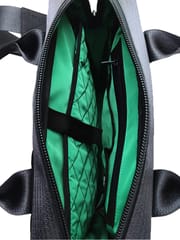 Jaggery Bags-Heryana Pilot's Everyday Bag in Green Ex-Cargo Belts & Rescued Car Seat Belts [13" Laptop Bag]