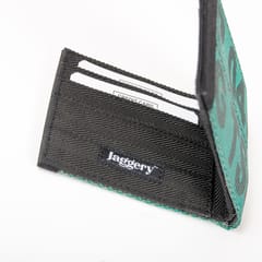 Jaggery Bags-Heryana Wallet in Green Ex-Cargo Belts