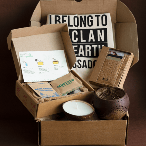 Clan Earth-Sustainable  Diwali Gift Hamper with Microgreens Kit