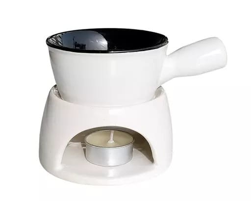 Country Clay-Fondue Set (Assorted - Black or White)