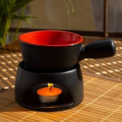Country Clay-Fondue Set (Assorted - Black or White)