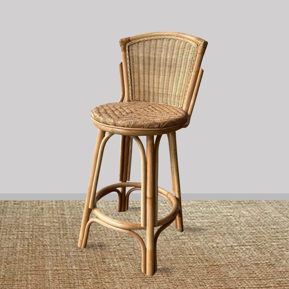 Seagrass Bar Stools MaNaIYa-Seagrass Rattan Barstool Natural