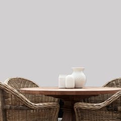 MaNaIYa-Santorini Woven Chair - Hampton Grey