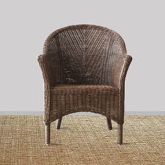 MaNaIYa-Santorini Woven Chair - Brown Wash
