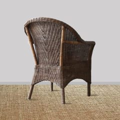 MaNaIYa-Santorini Woven Chair - Brown Wash