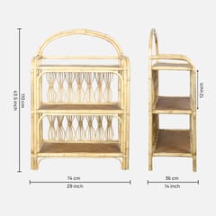 MaNaIYa - Oasis Cane Shelf Unit