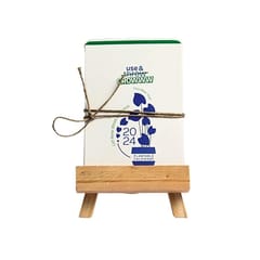 bioQ Plantable Calendar - Pro | Recycled Folding Paper | Plantable Seed pencil | Plantable Paper Pen