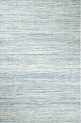 IMPERIAL KNOTS BLUE MULTICOLOR CHEVRON HAND WOVEN DHURRIE 5X8 Feet