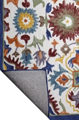 IMPERIAL KNOTS MULTICOLOR SUZANI HAND TUFTED CARPET 5X8 FEET