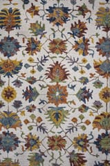 IMPERIAL KNOTS MULTICOLOR SUZANI HAND TUFTED CARPET 4X6 FEET