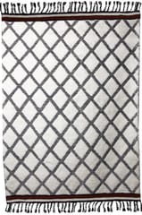 IMPERIAL KNOTS BEIGE MOROCCAN HAND KNOTTED CARPET 5.2X8 FEET