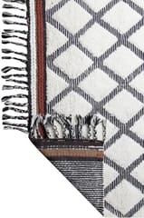 IMPERIAL KNOTS BEIGE MOROCCAN HAND KNOTTED CARPET 5.2X8 FEET