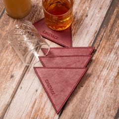 Carerack - Pure Leather Drip Coasters - Set of 4