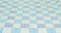 The Charkha - Blue & Firozi Check Print Pattern