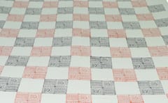 The Charkha - Black & Rust Check Print Pattern